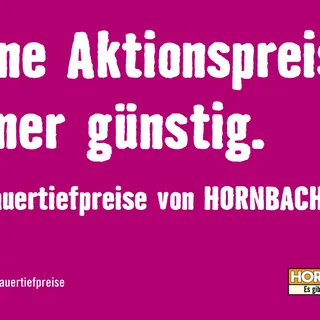Vorschau der Kampagne von Hornbach auf dem smadooh-Screen